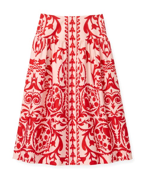 Georgia Printed Midi Skirt
