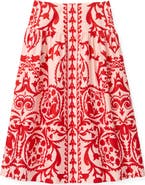 Cartolina Georgia Printed Midi Skirt