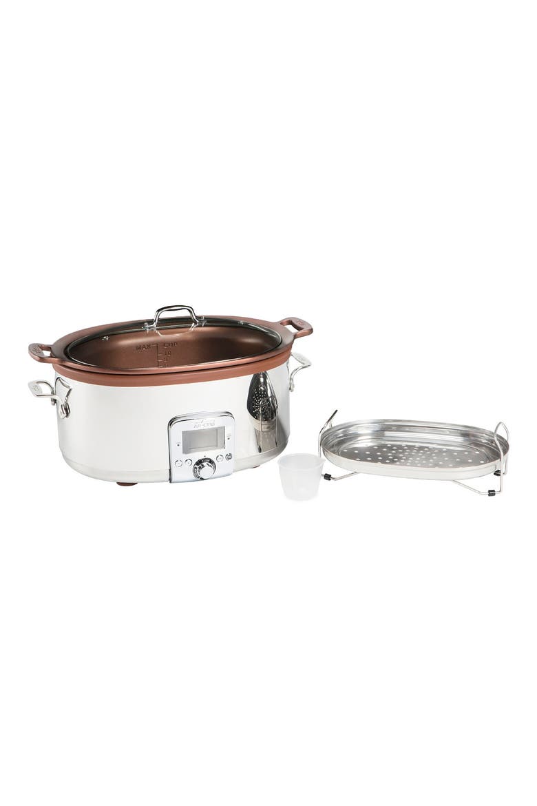 Gourmet 7-Quart Slow Cooker, Alternate, color, SILVER