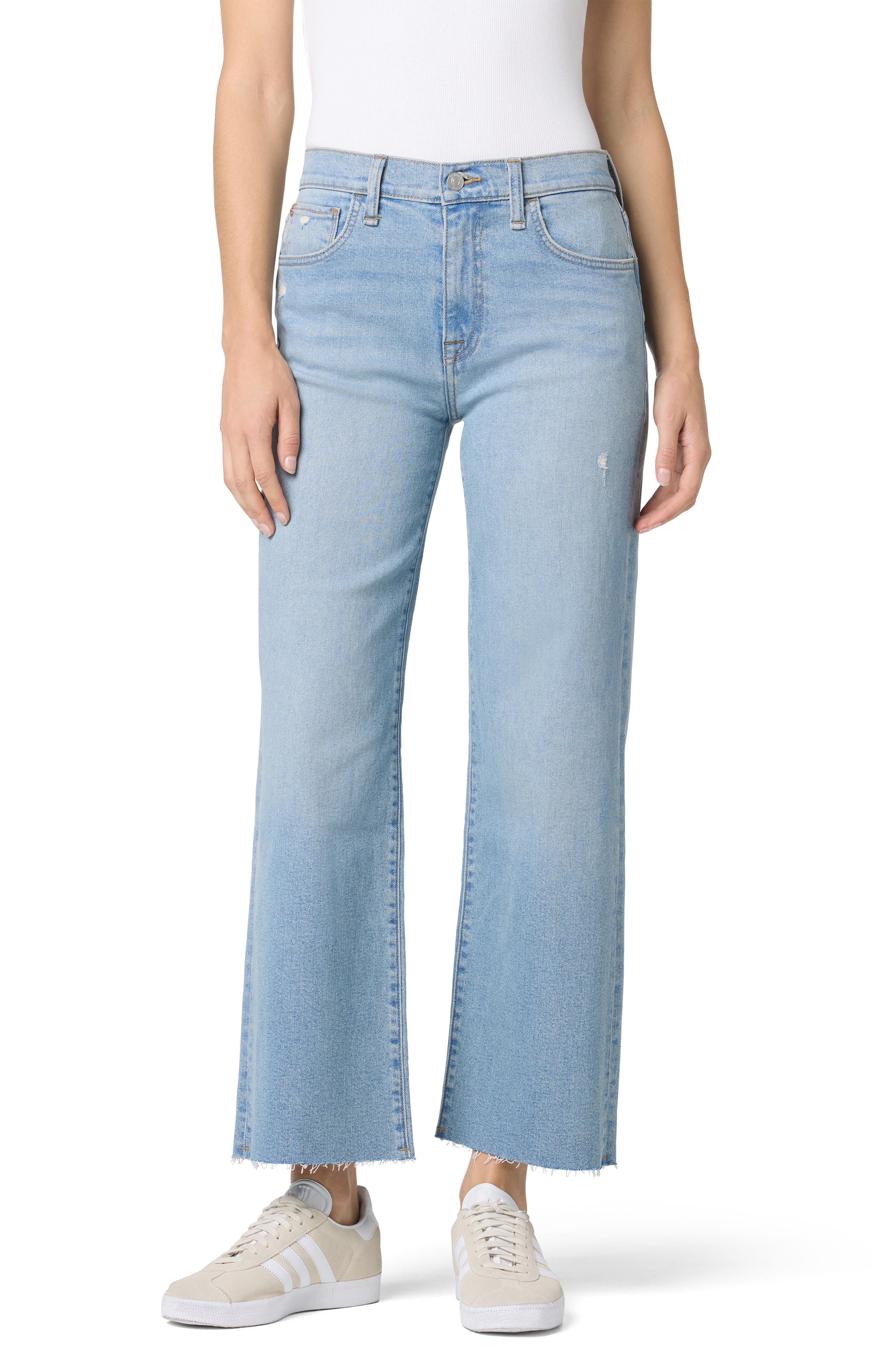 Hudson Jeans Rosalie High Waist Ankle Wide Leg Jeans