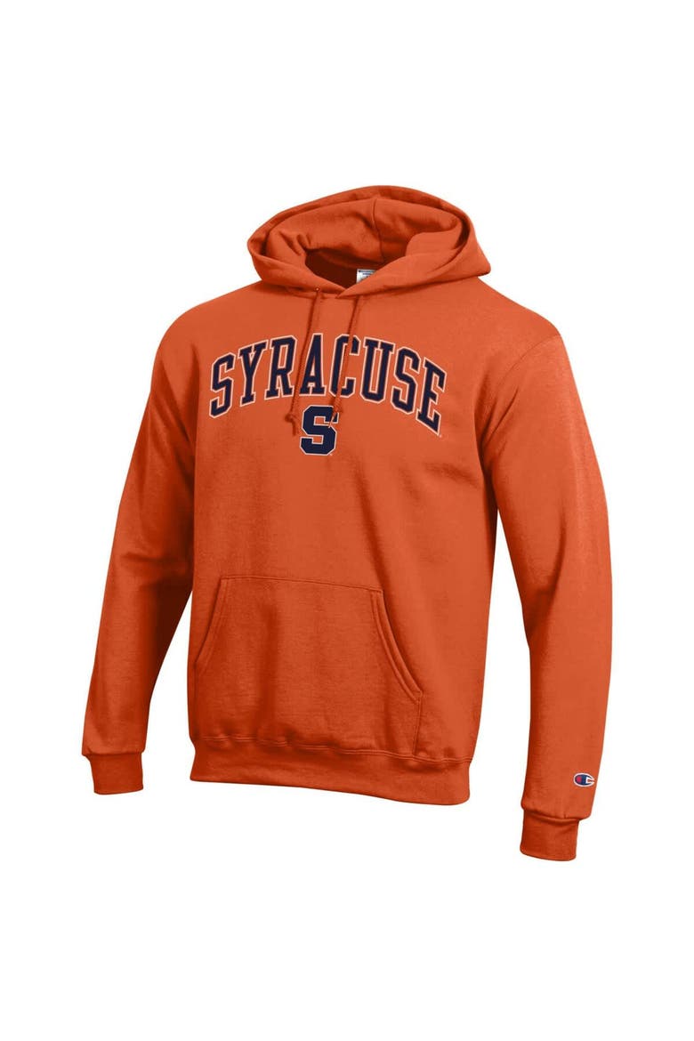 Men's Champion  Orange Syracuse Orange Arch Over Logo Pullover Hoodie, Alternate, color, Orange