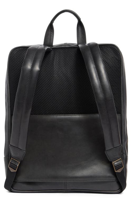 JOHNSTON & MURPHY JOHNSTON & MURPHY WAXY LEATHER SLIM COMMUTER BACKPACK 