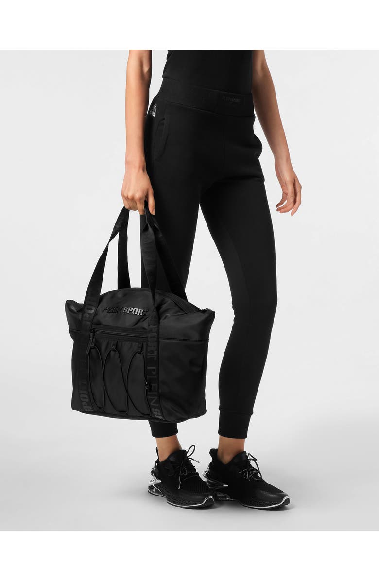 PLEIN SPORT Utility Tote Bag Unisex, Alternate, color, Black
