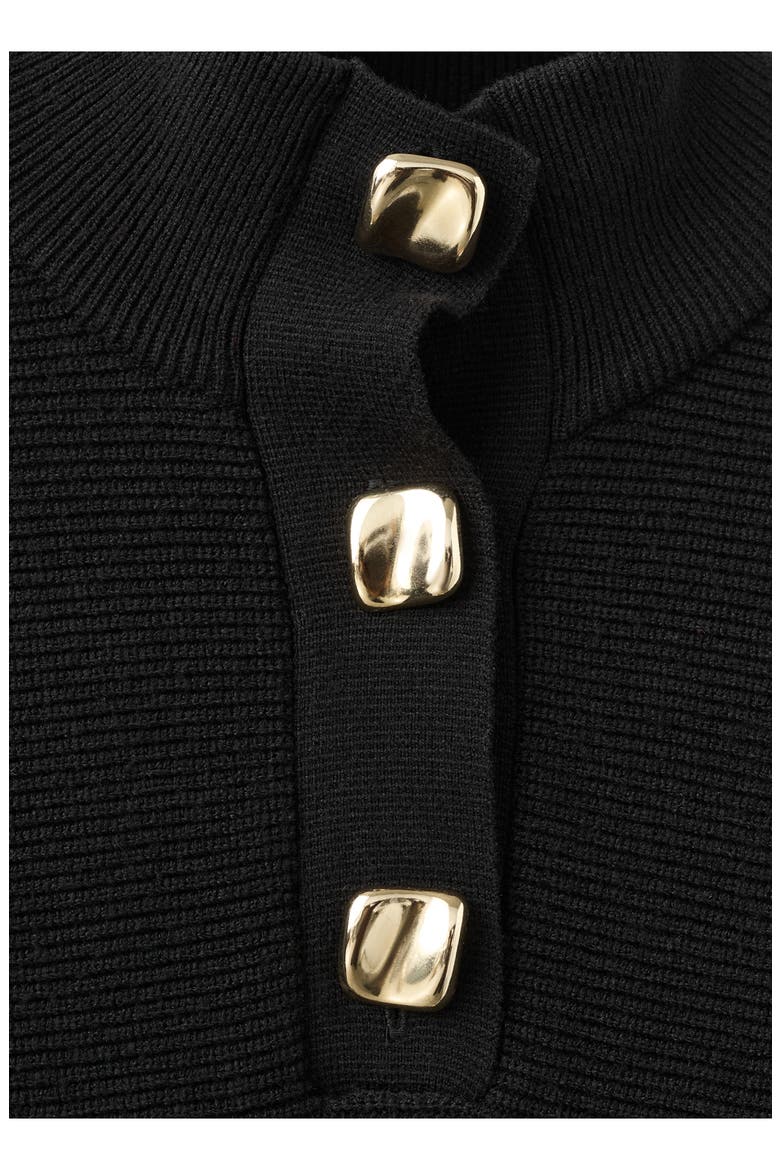 Uptown Polo Sweater, Alternate, color, BLACK