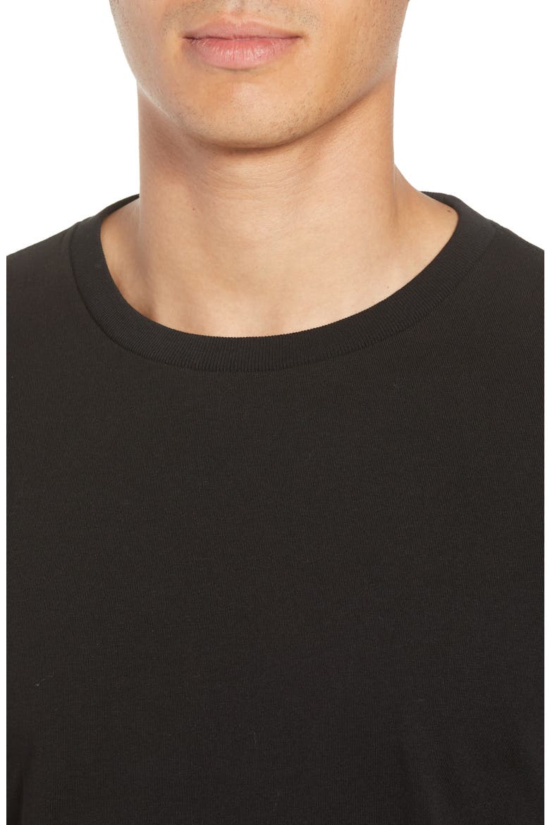 Heavyweight Classic Fit Cotton T-Shirt, Alternate, color, NOIR