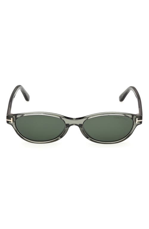 Tom Ford Chloe 52mm Oval Sunglasses In Gray
