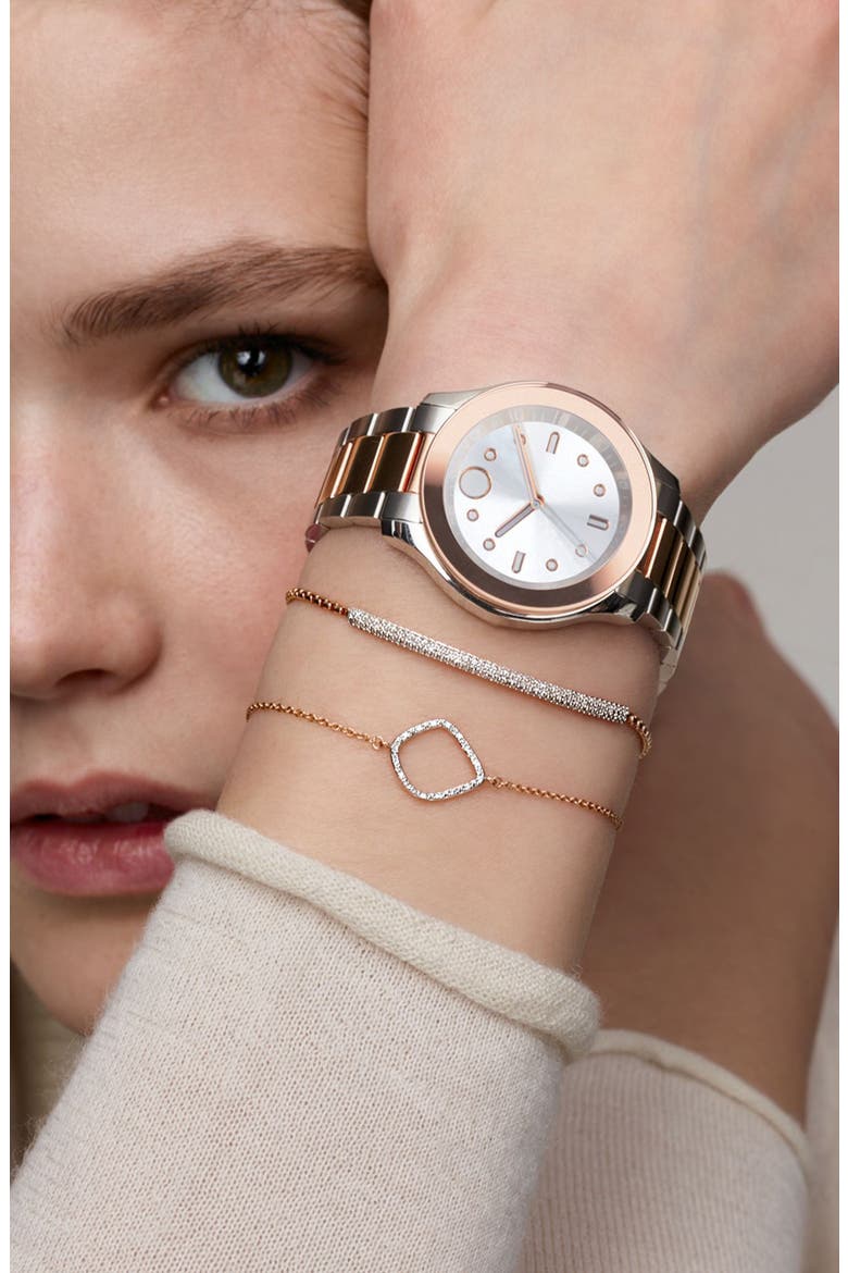 Riva Kite Adjustable Diamond Bracelet, Alternate, color, SILVER