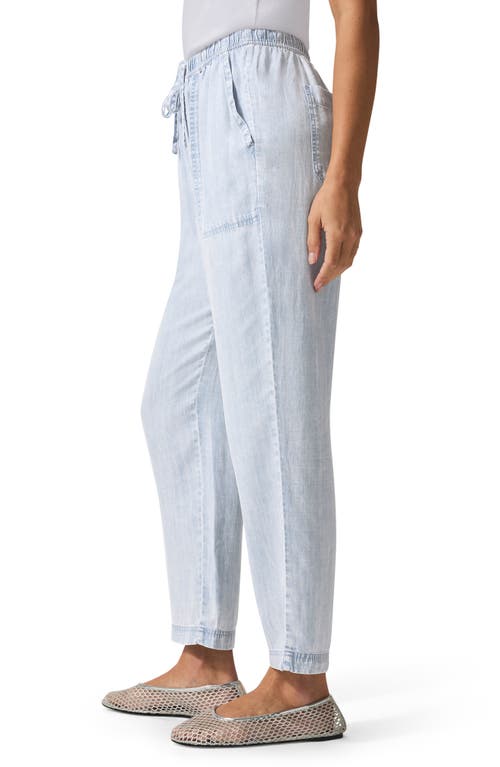 Splendid Angie Indigo Straight Leg Pants In Bleached Indigo