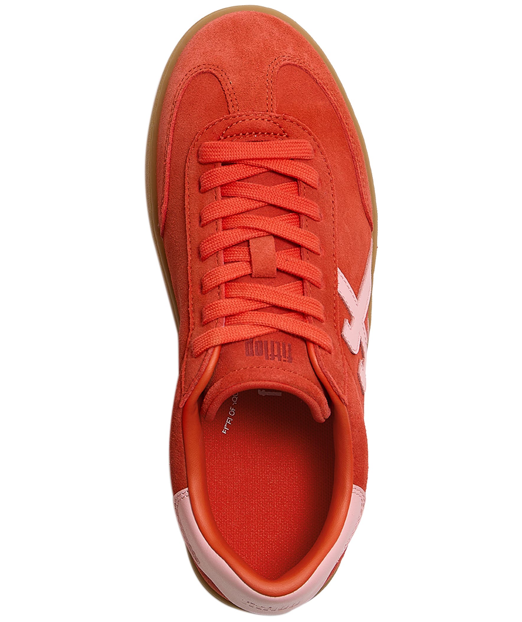 The Dash T-Toe Suede Sneakers, Alternate, color, Cherry Tomato/Warm Pink
