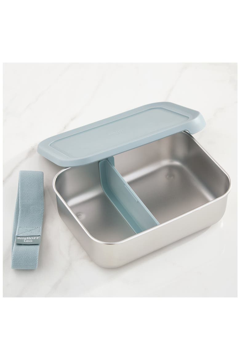 Leo Stainless Steel Lunch Box, Alternate, color, SLATE