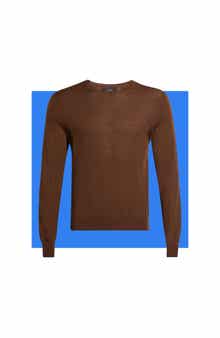 Crew Neck Merino Wool Sweater