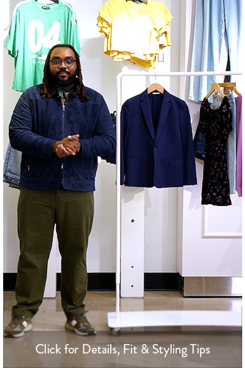 Kids' Navy Knit Sport Coat video
