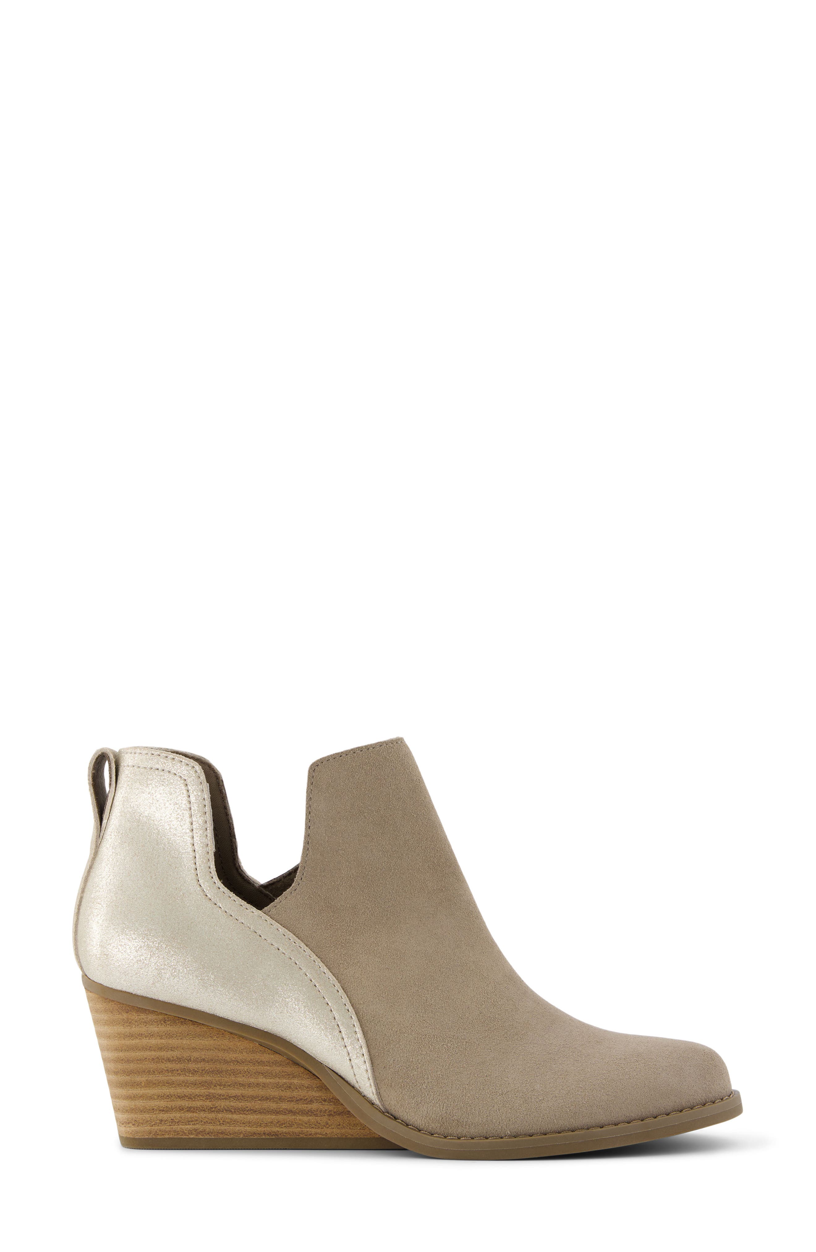 TOMS Gwen Wedge Bootie, Alternate, color, Natural