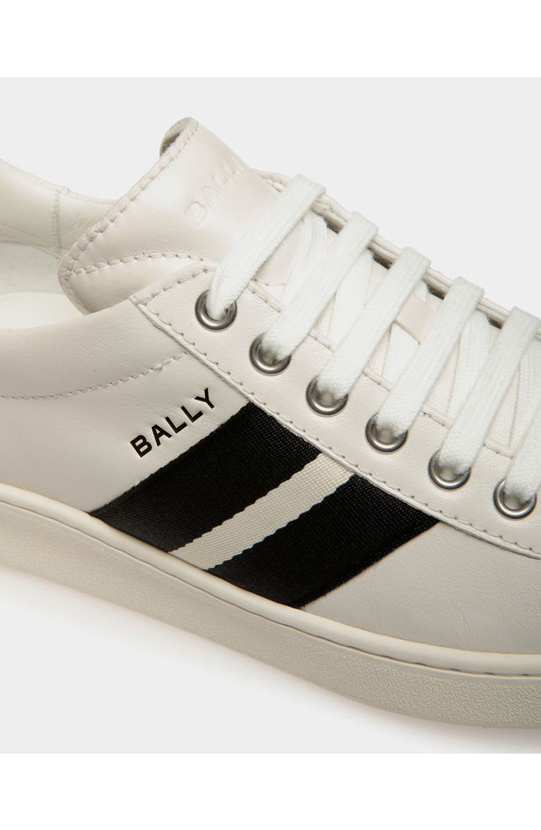 Bally Tennis Sneaker In Buffalo Leather, Alternate, color, White