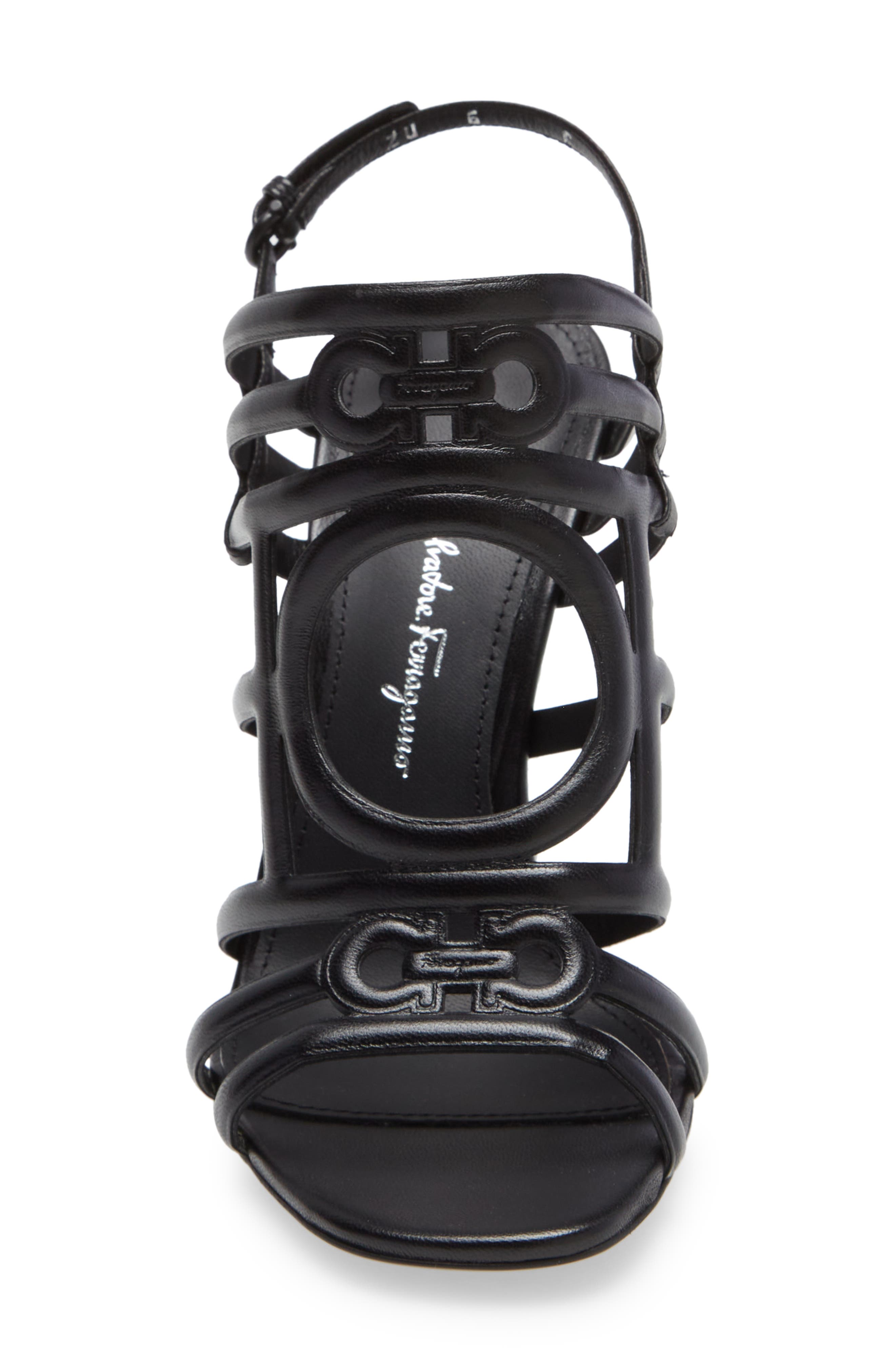 FERRAGAMO Salvatore Ferragamo Florenza Mirror Heel Sandal, Alternate, color, 