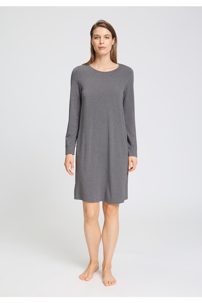 Natural Elegance Soft Jersey Nightgown, Alternate, color, Stone Melange
