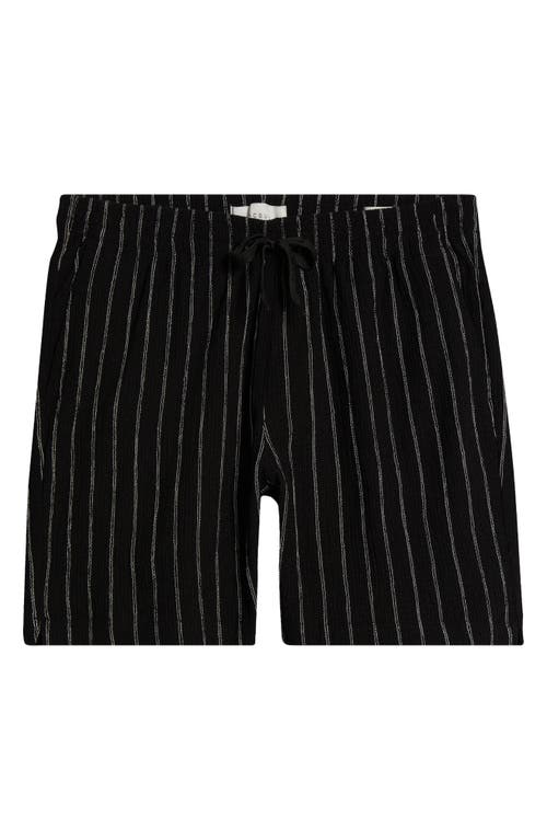Pacsun Russel Stripe Volley Shorts In Black