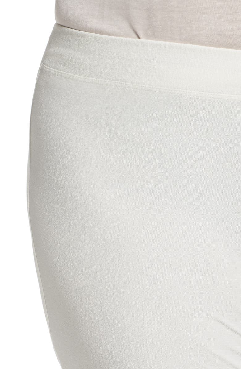 Eileen Fisher Crepe Ankle Pants, Alternate, color, Bone