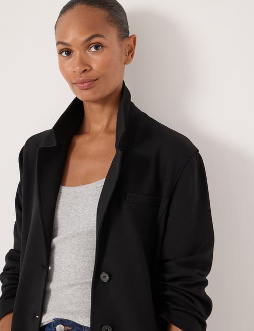 Hush Relaxed Ponte Blazer In Black