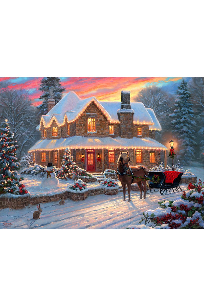 Christmas Greetings 1000 piece Jigsaw Puzzle for Adults, Alternate, color, Multicolor