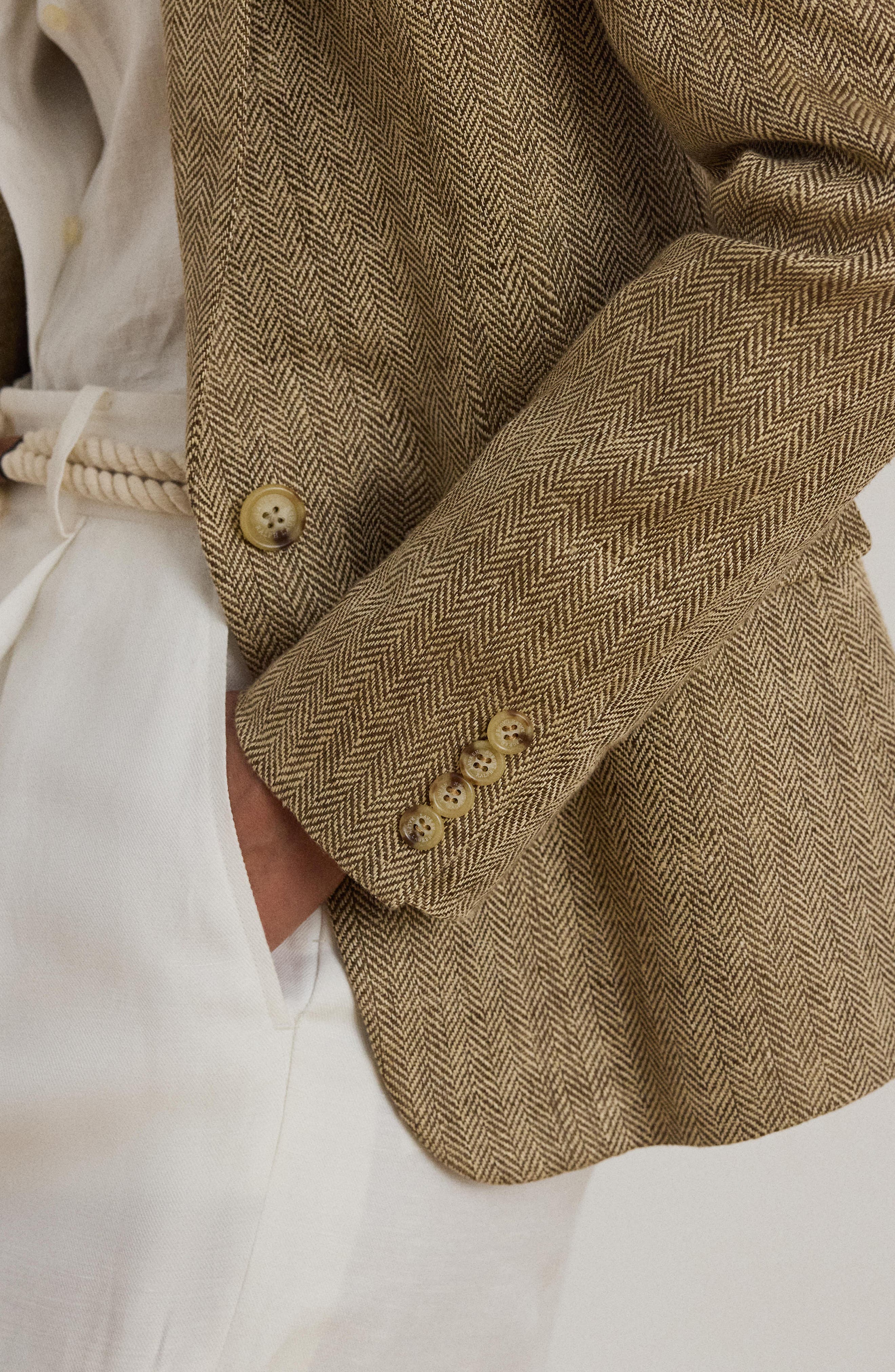 Lauren Ralph Lauren Linen Herringbone Jacket — фото 8