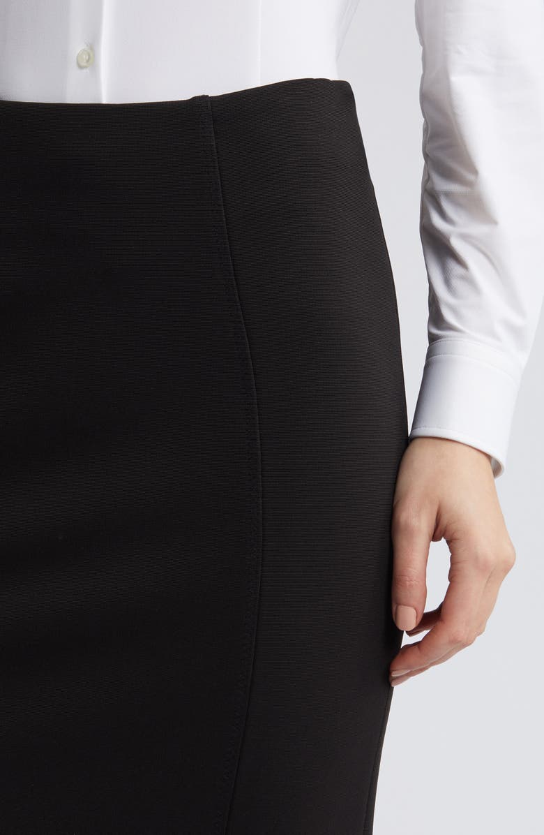BOSS Vukeva Midi Pencil Skirt, Alternate, color, Black