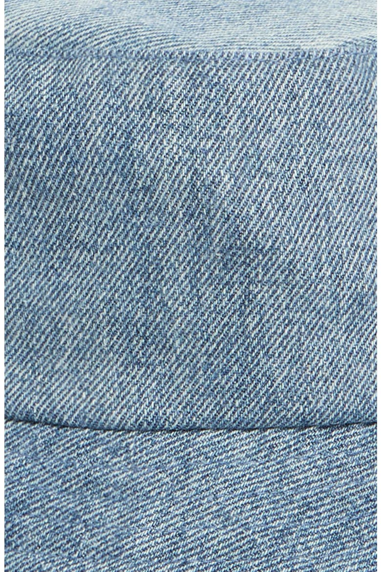 Fray Edge Denim Bucket Hat, Alternate, color, DENIM