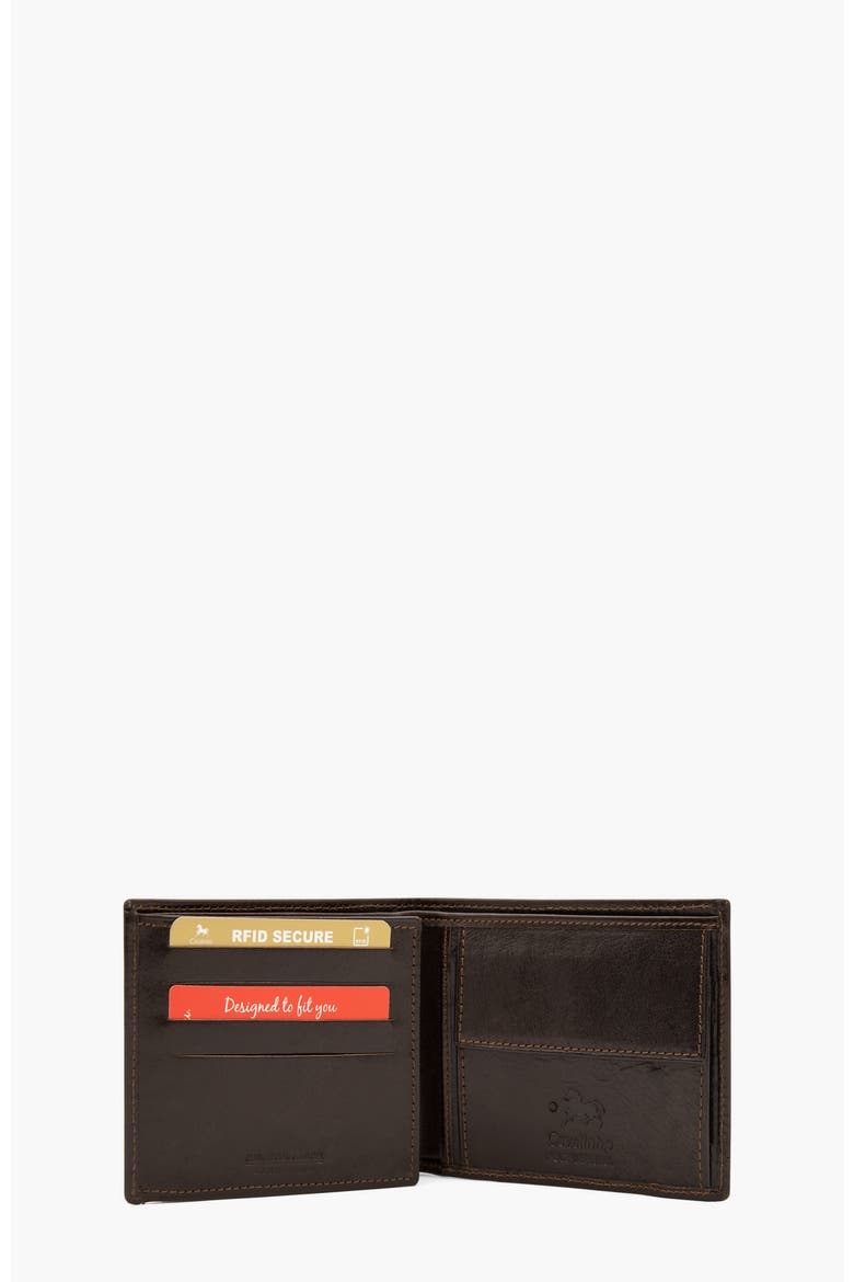 Gentleman Trifold Leather Wallet 569, Alternate, color, Brown