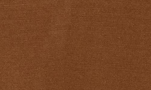 Elodie Tipped Crewneck Sweater In Brown