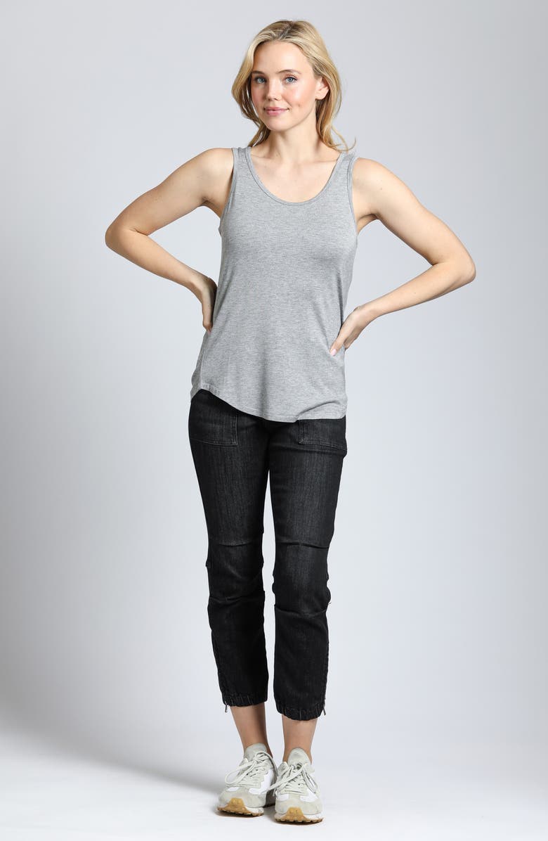 APNY Perfect Fit Scoop Neck Tank, Alternate, color, Heather Grey
