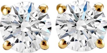 1 Carat (ctw) Diamond Studs in 14k or Gold Lab Grown