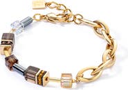 COEUR DE LION Geocube Chunky Chain Gold Bracelet