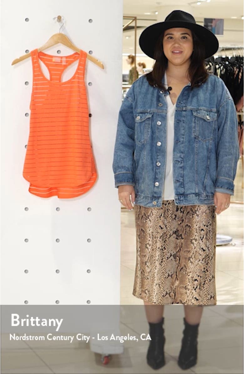 Burnout Stripe Racerback Tank, sales video thumbnail