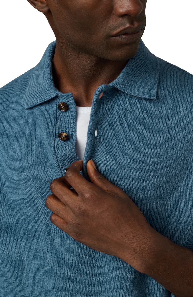 Joe's Long Sleeve Wool Polo Sweater, Alternate, color, Bluefin