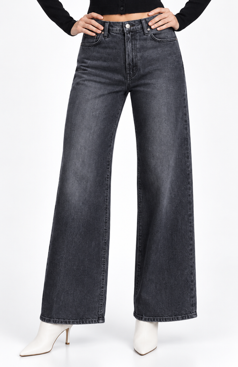 Kelli Wide Leg Dark Wash Jeans