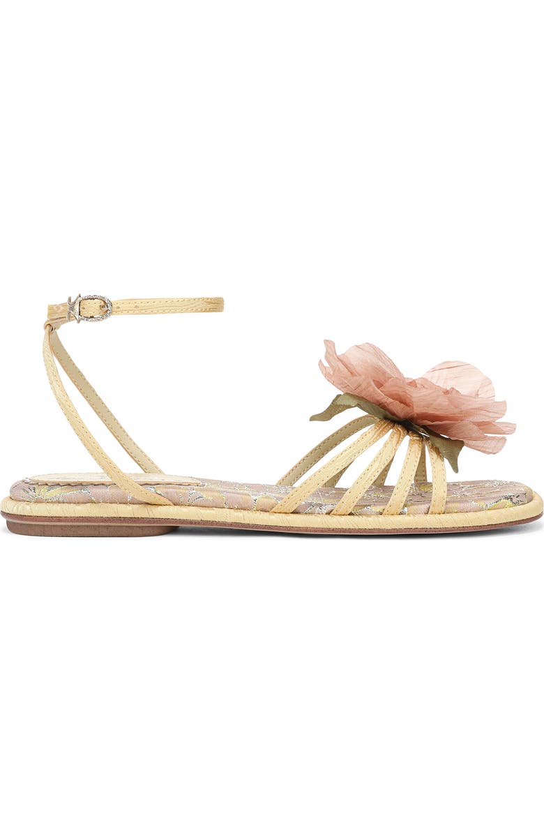 Circus NY by Sam Edelman Olana Flower Sandal, Alternate, color, Dusty Yellow/ Ballet Blush