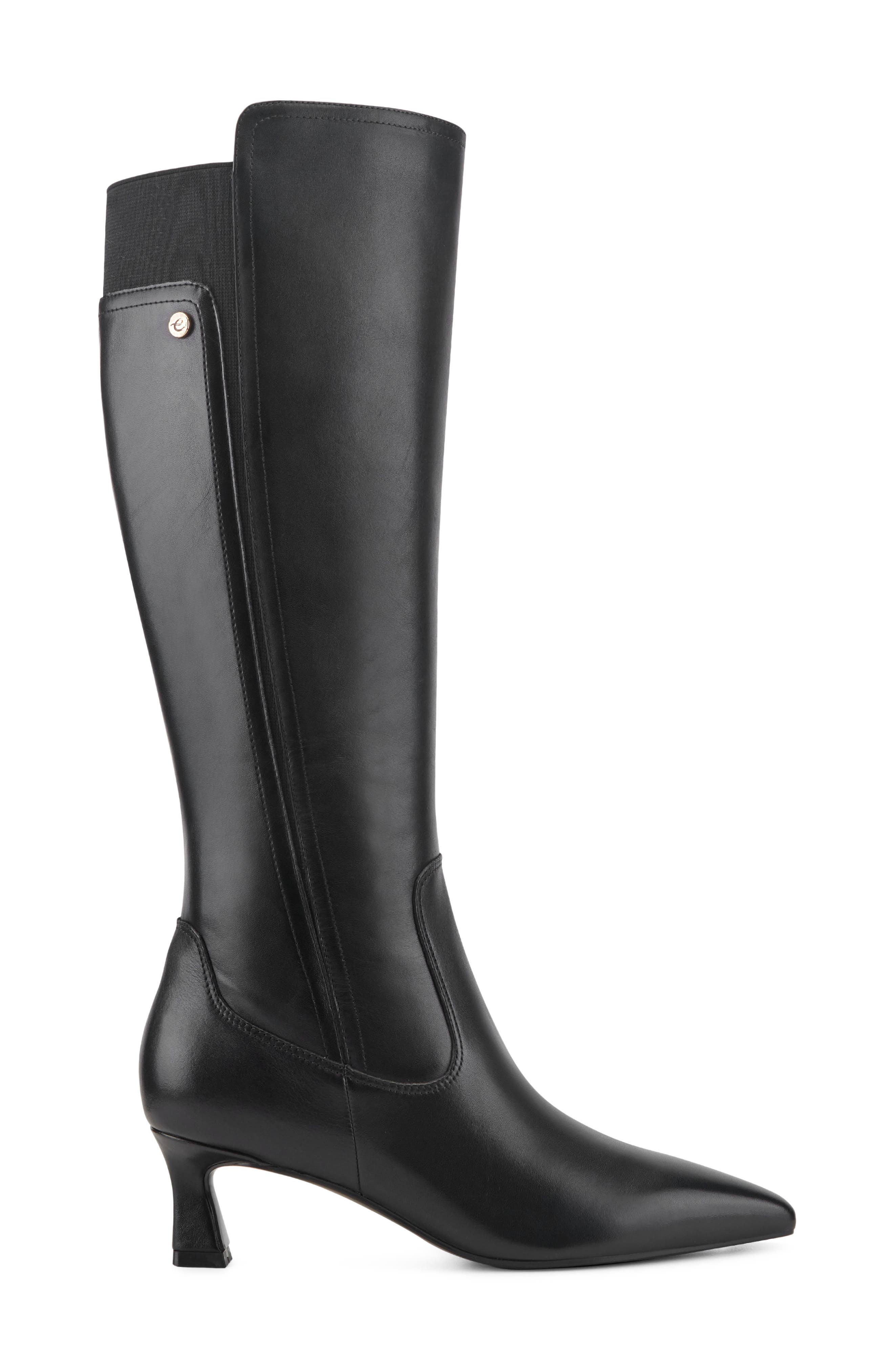 Makenna Knee High Boot, Alternate, color, BLACK LEATHER