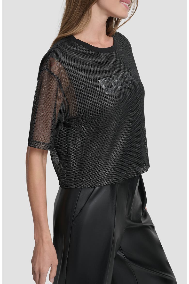 Mesh Overlay Logo Top, Alternate, color, BLACK