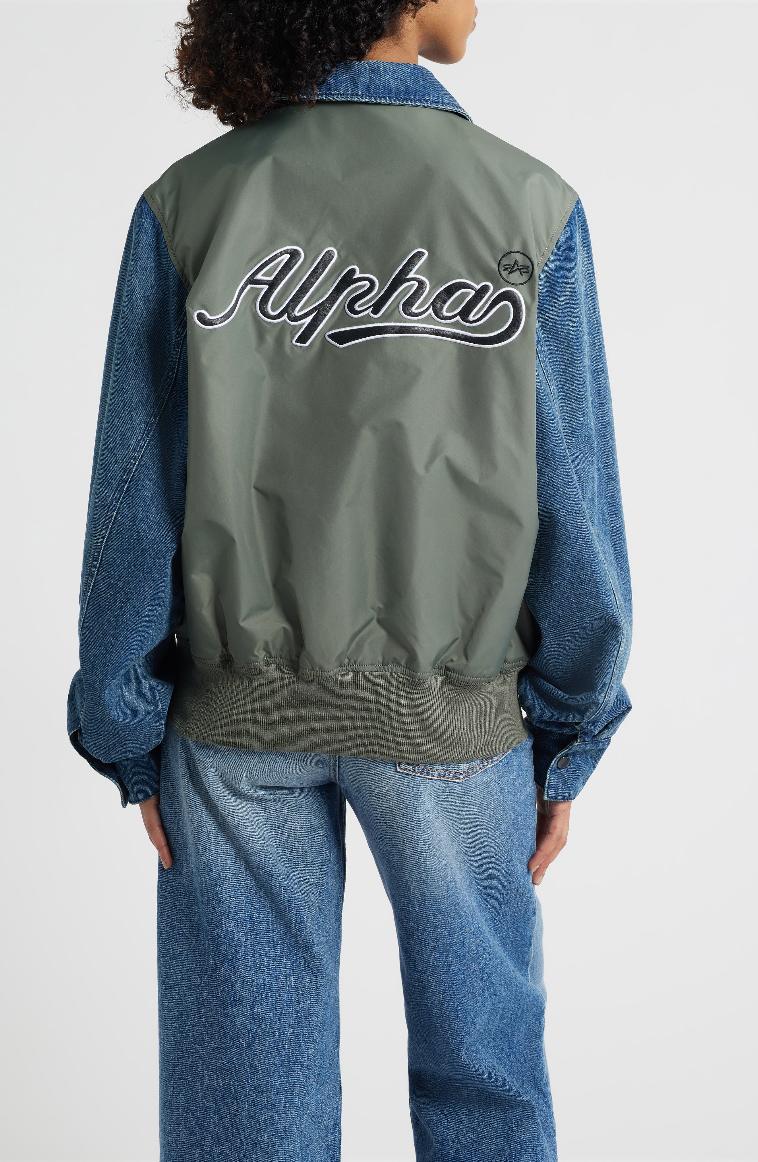 Mixed Media Flight Jacket - image 2