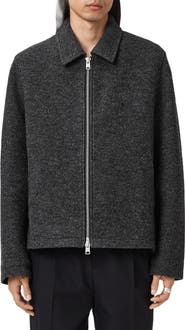 AllSaints Celeste Crop Boiled Wool Jacket