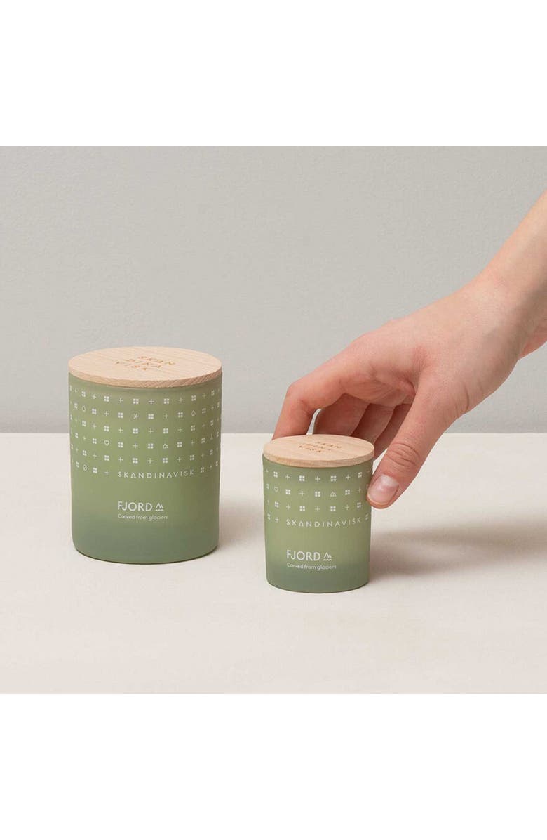 SKANDINAVISK FJORD Scented Candle 65g, Alternate, color, Green