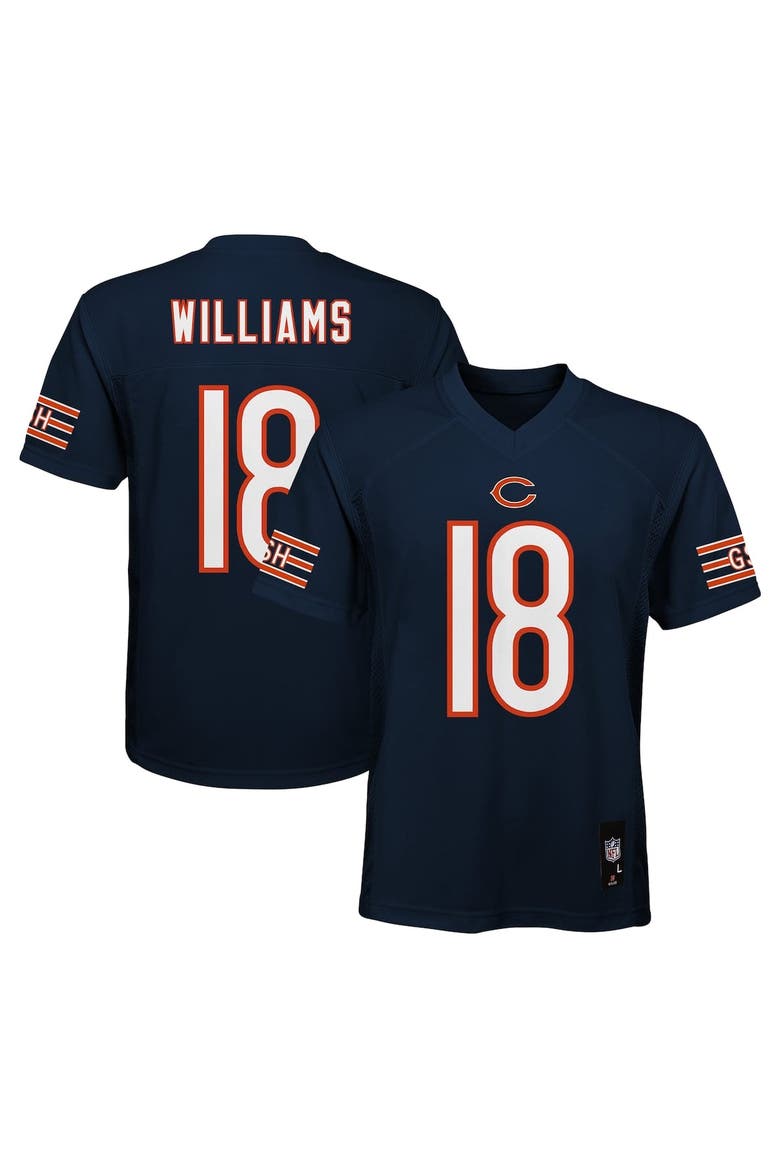 Youth Caleb Williams Navy Chicago Bears Replica Player Jersey, Alternate, color, Navy