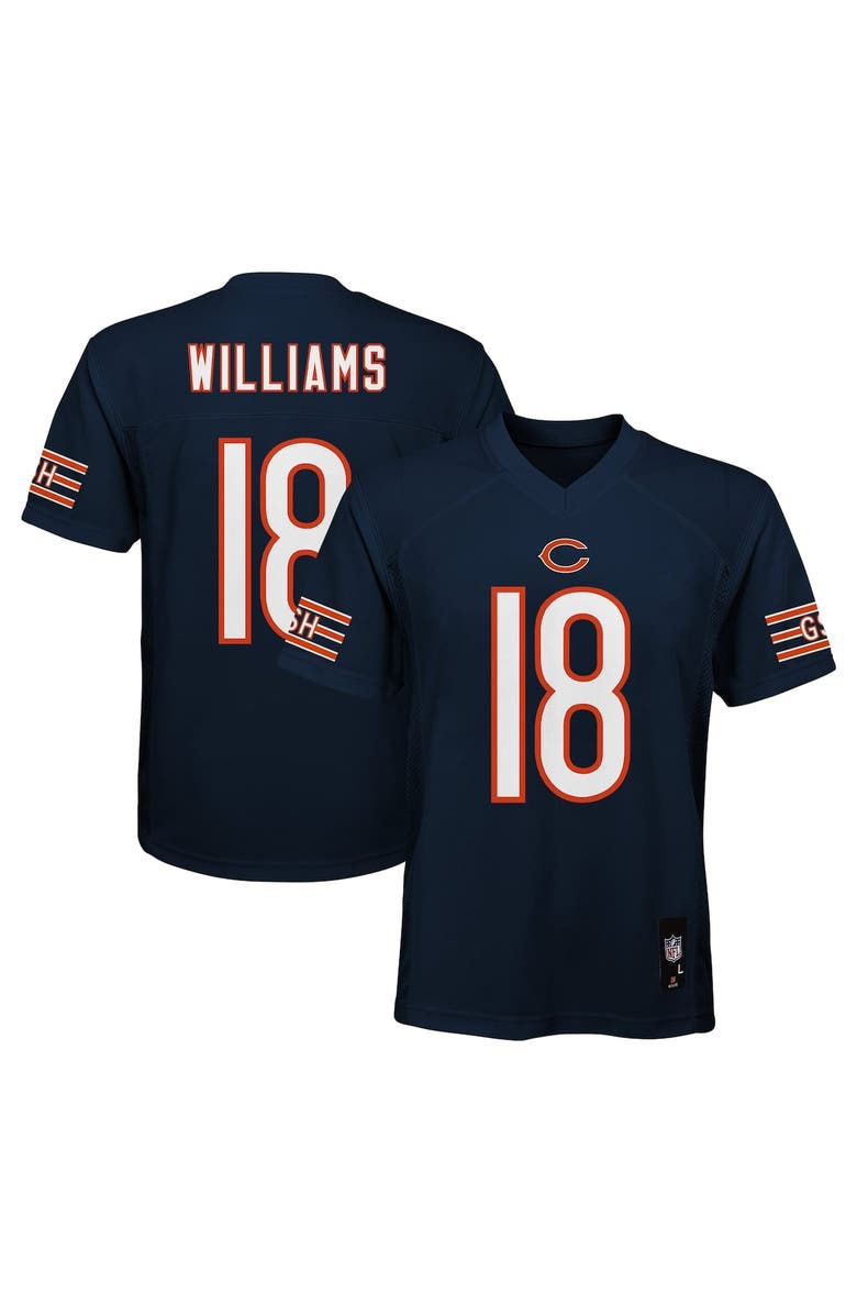 Outerstuff Youth Caleb Williams Navy Chicago Bears Replica Player Jersey, Alternate, color, Navy