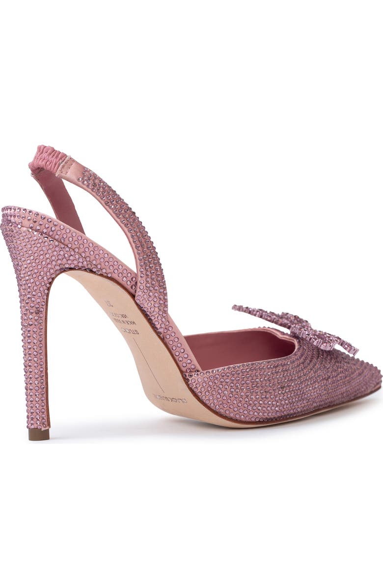 BLACK SUEDE STUDIO Rosalina Crystal Bow Slingback Pump, Alternate, color,