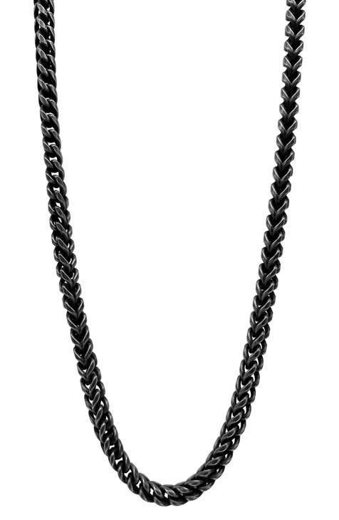 Men's Water Resistant Franco Chain Necklace