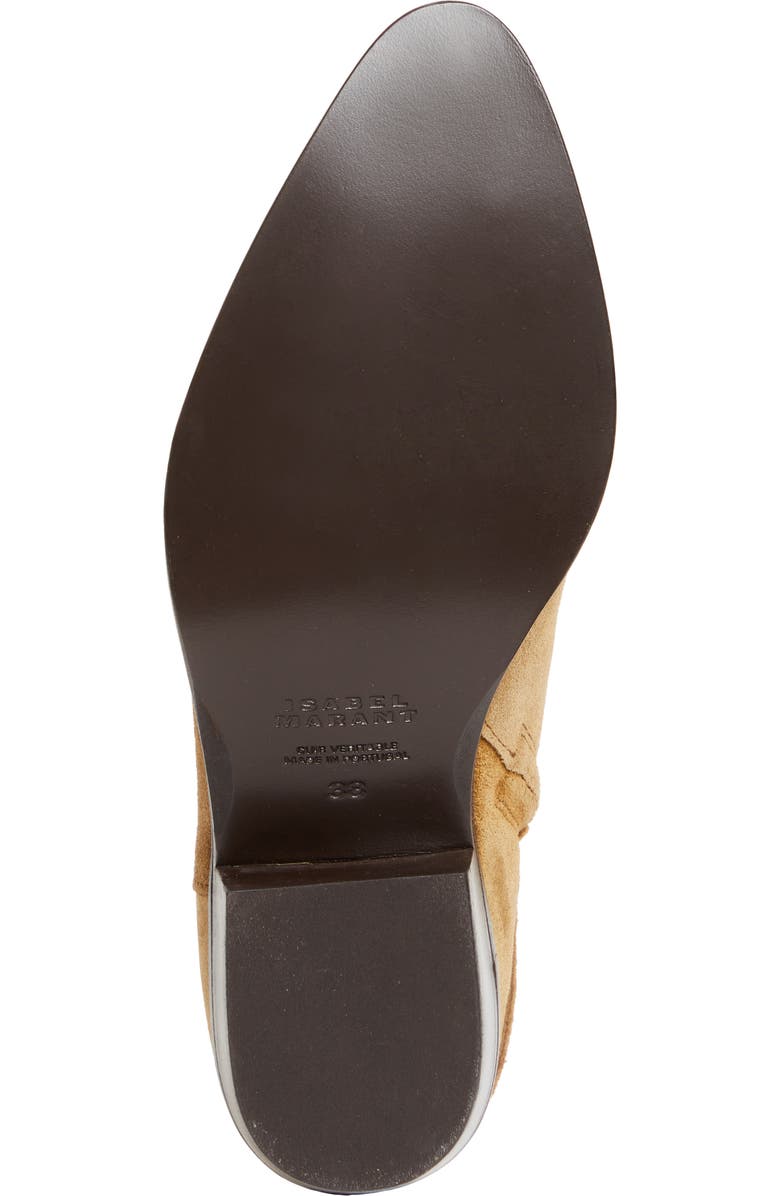 Isabel Marant Zalya Buckle Strap Bootie, Alternate, color, Taupe