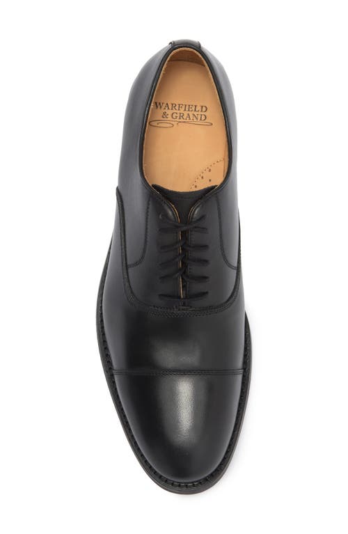 Warfield & Grand Market Cap Toe Oxford In Black