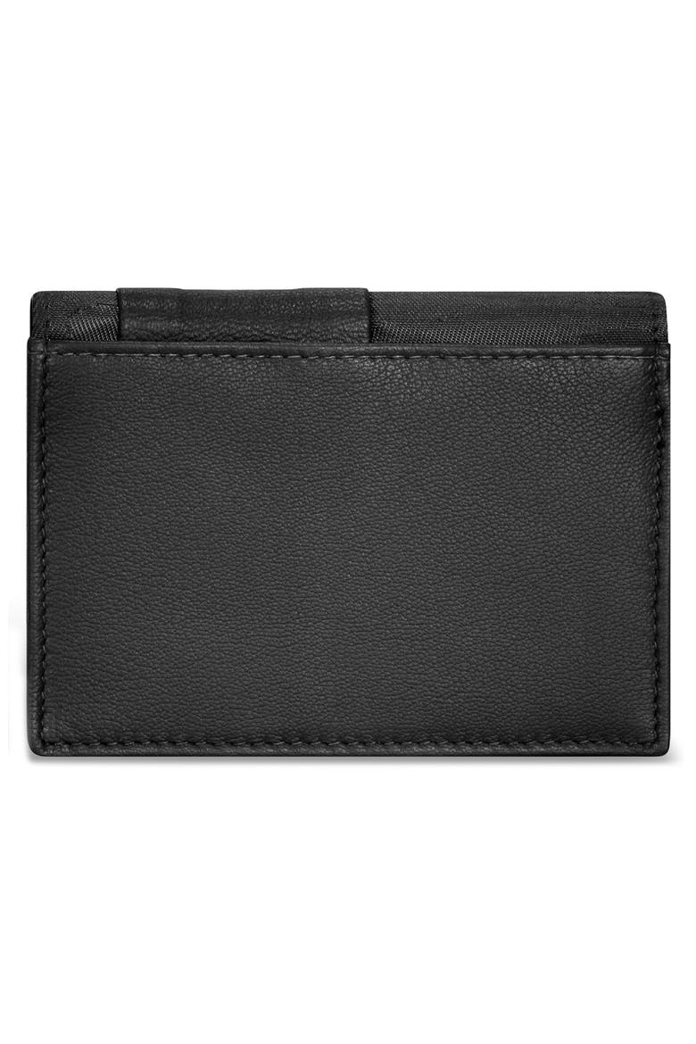 Camo Card Case, Alternate, color, BLACK