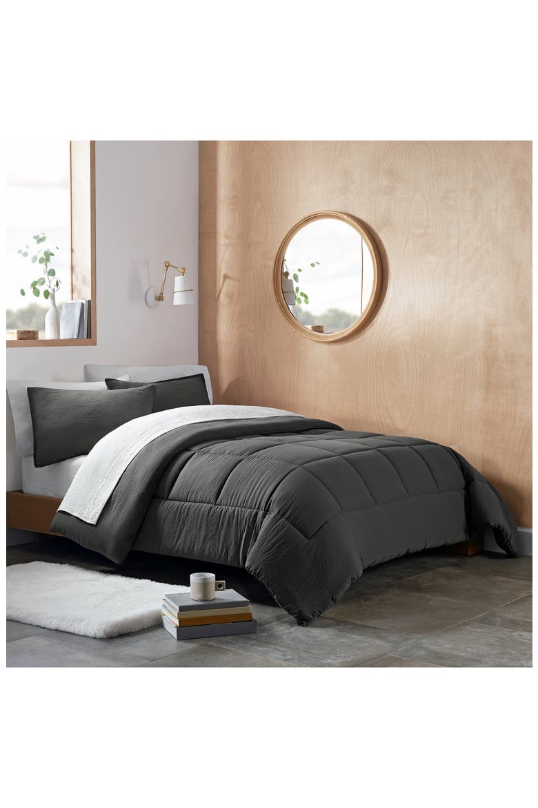 Devon Comforter & Sham Set, Alternate, color, CHARCOAL