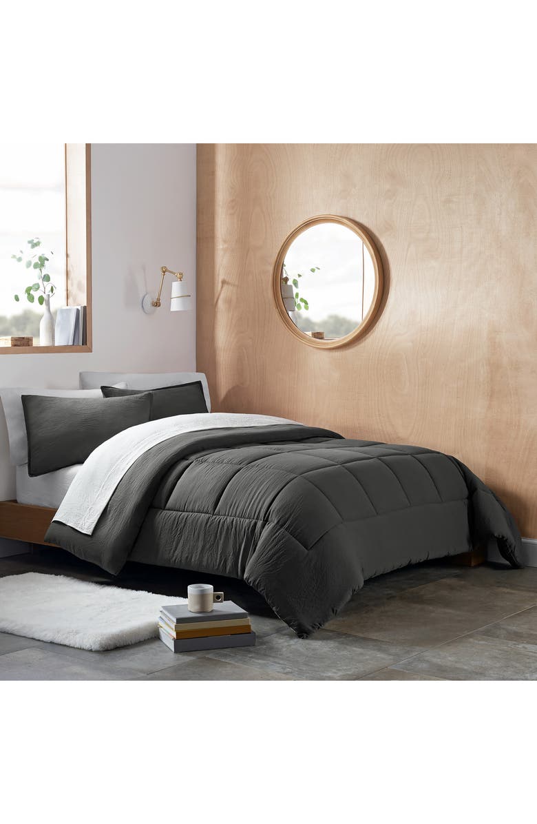 UGG<sup>®</sup> Devon Comforter & Sham Set, Alternate, color, Charcoal